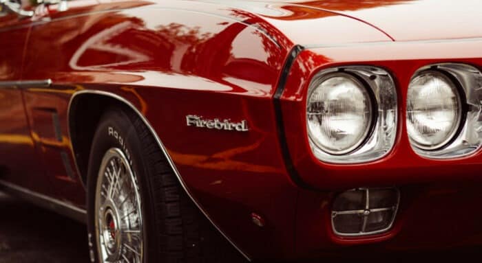 Buffed, Polished, & Waxed Matador Red Pontiac Firebird